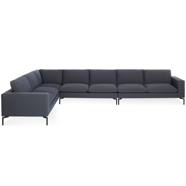 Blu Dot New Standard Large Leather Sectional Sofa Perigold